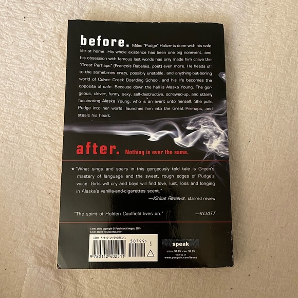 Looking for Alaska Book by John Green - Picture 4 of 5